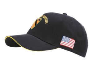 Baseball cap US Cavalry WWII 3D zwart