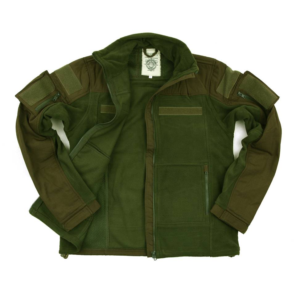 Combat fleece vest groen