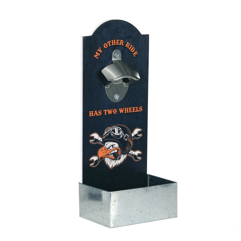 Flesopener muur Two Wheels