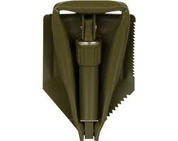 Opvouwbare schep origineel/gebruikt