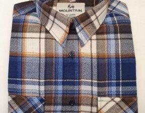 Ruitshirt Flanel (D6302) 2 borstzakken
